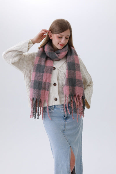 Classic Striped & Checkered Scarf – 3 colors🧣✨
