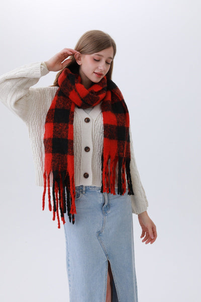 Classic Striped & Checkered Scarf – 3 colors🧣✨