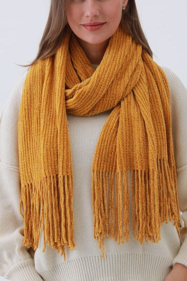 Luxe Chenille Knit Scarf – 8 colors