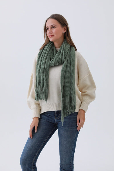 Luxe Chenille Knit Scarf – 8 colors