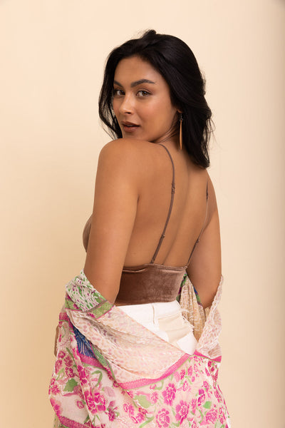 Velvet Elegance Longline Bralette - 2 colors