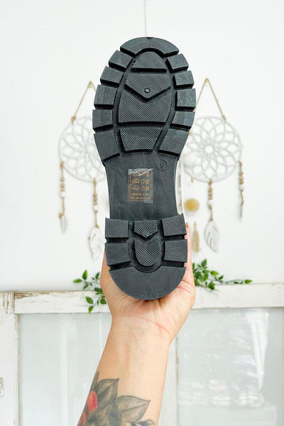 Sizes 5 or 6 // Sock Bootie with Lug Sole