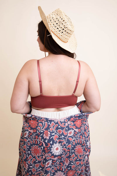 Curvy Waistband Loop Lace Brami Bralette