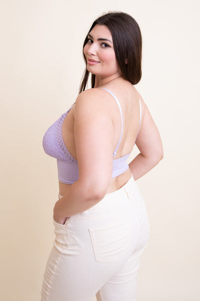 Curvy Waistband Loop Lace Brami Bralette