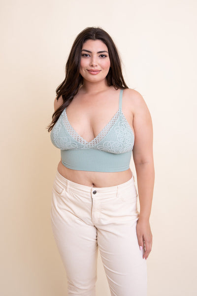 Curvy Waistband Loop Lace Brami Bralette