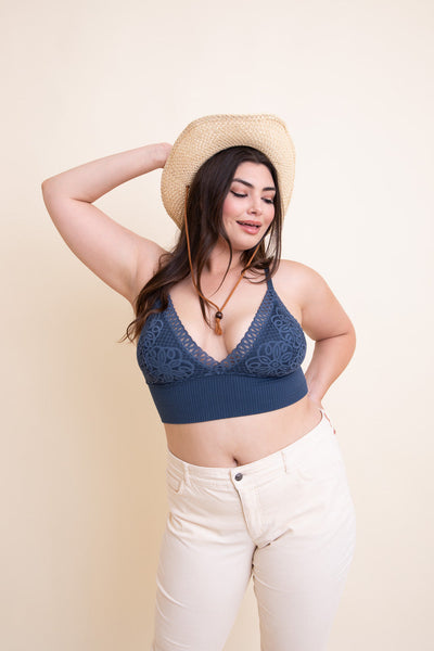 Curvy Waistband Loop Lace Brami Bralette