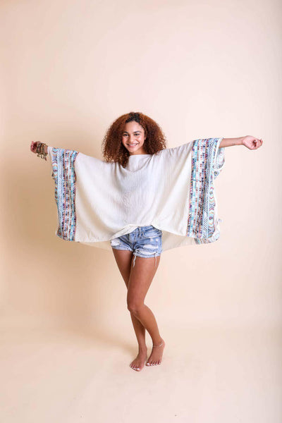 Geometric Embroidered Tunic - 7 colors