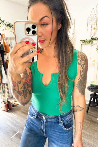 Small // SAMPLE Green Bodysuit