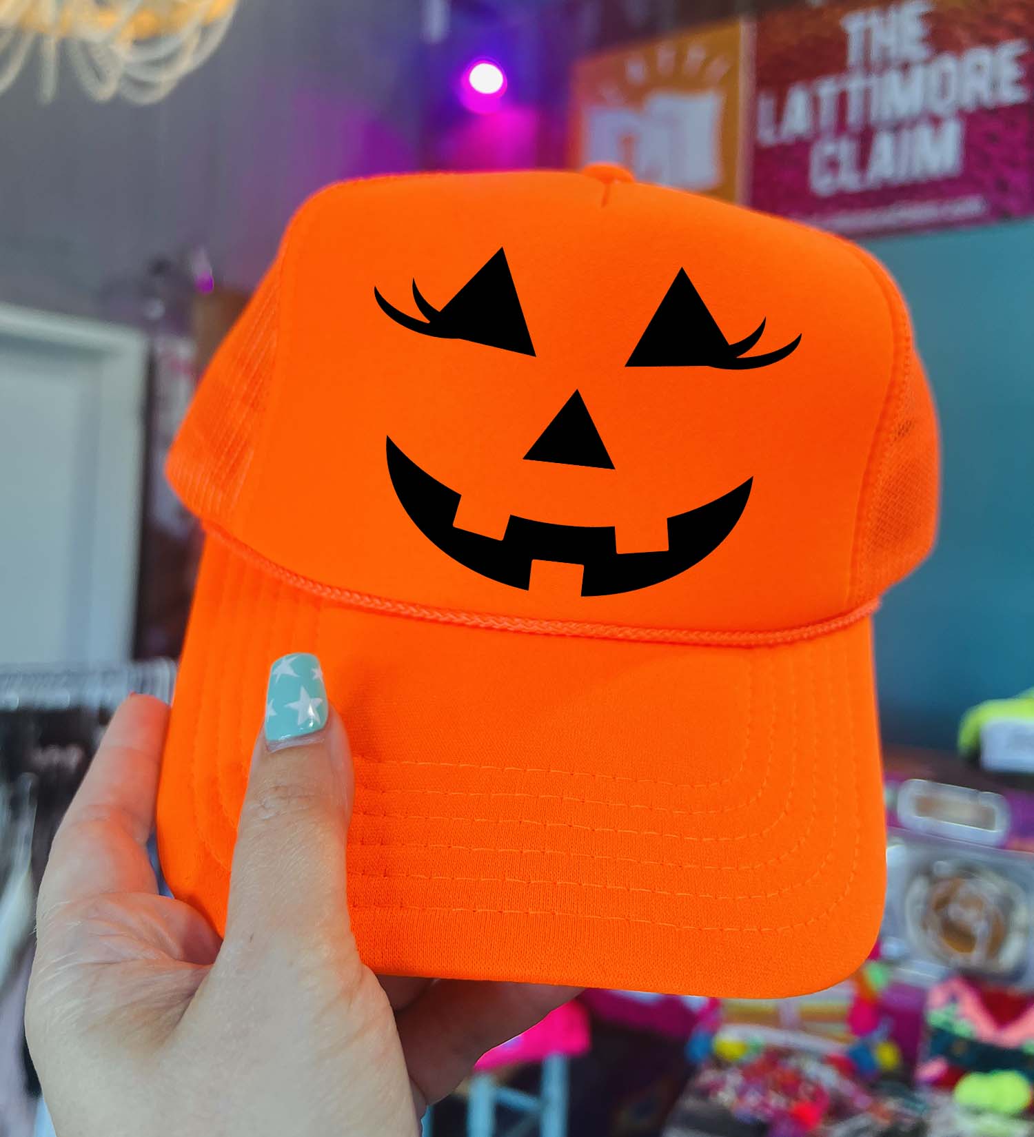 Happy pumpkin Face - Foam Trucker Cap