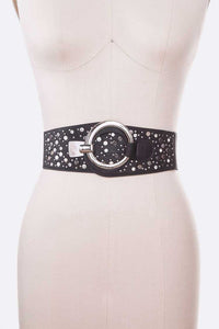 Mix Stud Stretch Belt