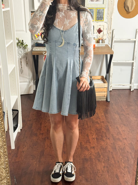 Size Small // Personal Closet SOME Stretchy Denim Mini