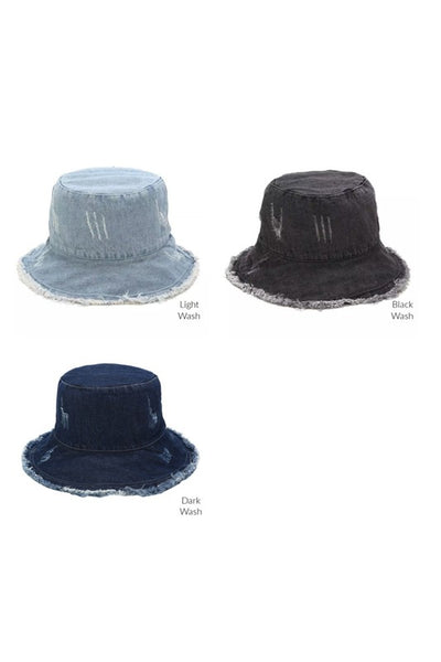 Denim Bucket Hat - 3 colors