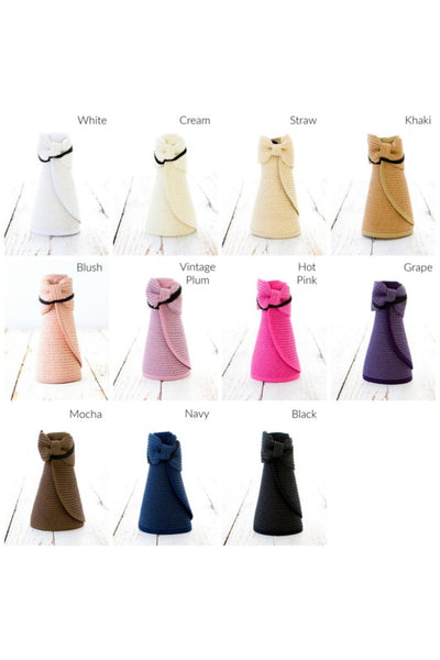 Foldable Wide Brim Bow Visor - 11 colors!