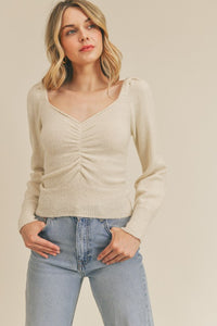 Ruched Luxe Sweater