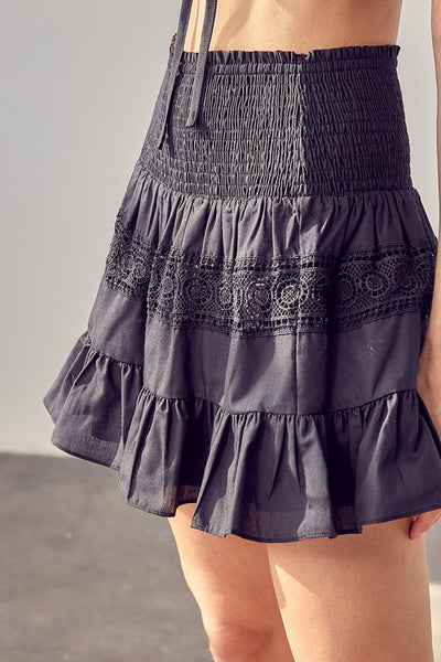 Lace Trim Skirt