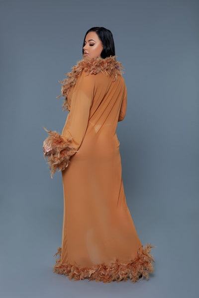 Glamour Boa Feather Trim Robe (11 colors)