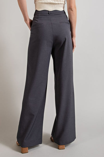 Size Small (2/4) // SAMPLE BLACK Straight Leg Trousers
