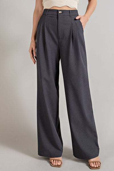 Size Small (2/4) // SAMPLE BLACK Straight Leg Trousers