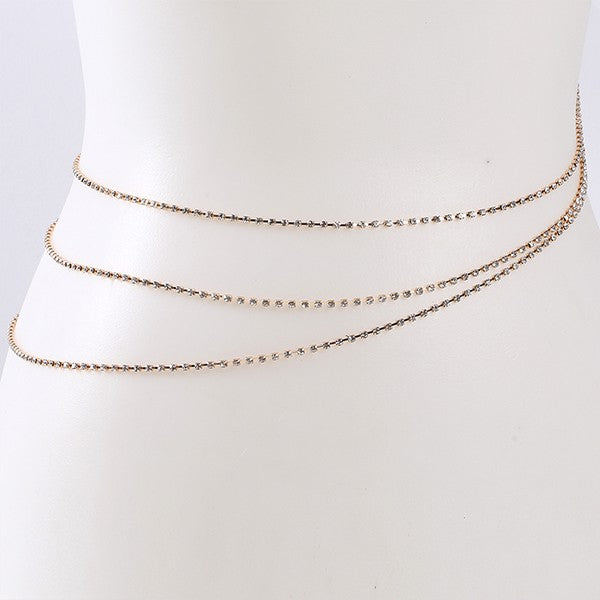 Rhinestone Waist Chain - 2 colors