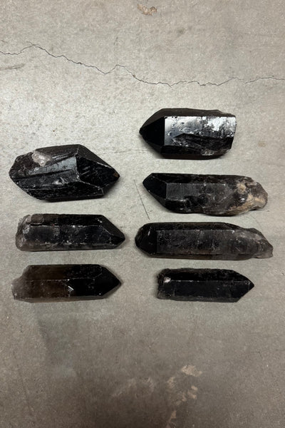 Medium Raw Smoky Quartz Points
