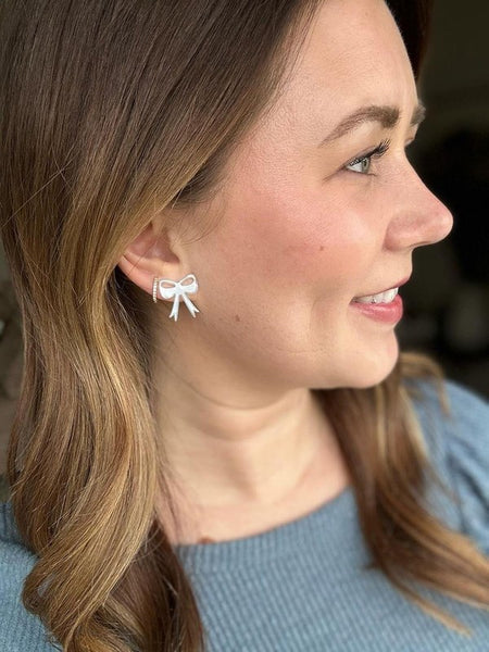 Bow Studs - Light Blue