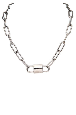 Iconic Chain Rocker Collar Necklace