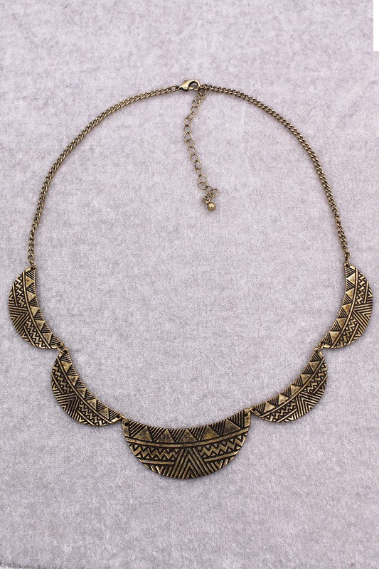 Bohemian Crescent Necklace