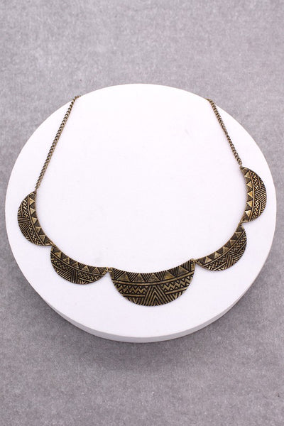 Bohemian Crescent Necklace