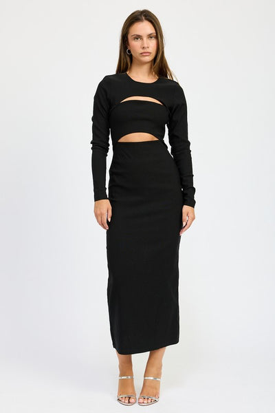 Cut Out Midi Dress