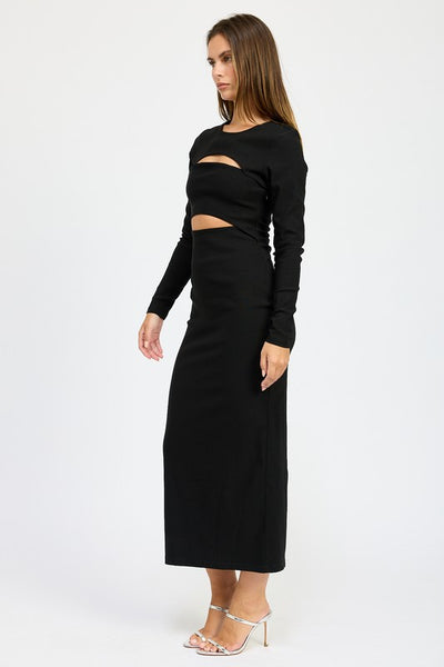 Cut Out Midi Dress