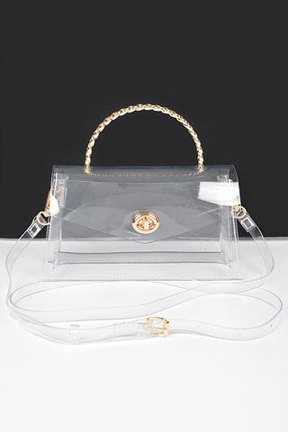 Top Handle Stadium Transparent Clear Bag