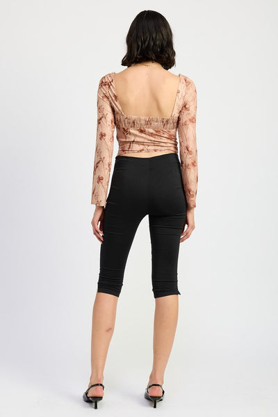 SWEETHEART SQUARE NECK FLORAL TOP