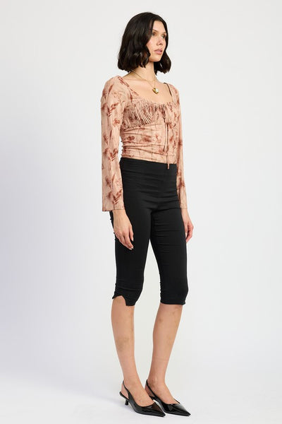 SWEETHEART SQUARE NECK FLORAL TOP