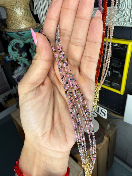 2mm Natural Crystal Choker Necklace 💎