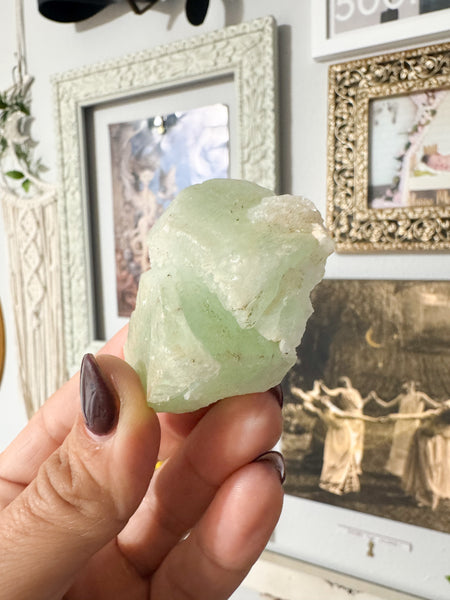Green Apophyllite Cluster Crystal