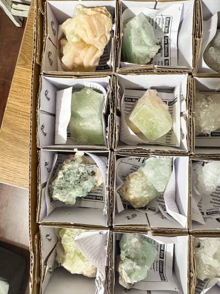 Green Apophyllite Cluster Crystal
