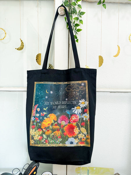 Dark Flora Tote Bag