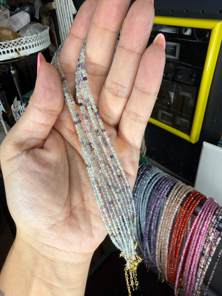 2mm Natural Crystal Choker Necklace 💎