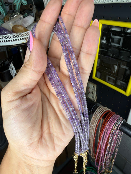 2mm Natural Crystal Choker Necklace 💎
