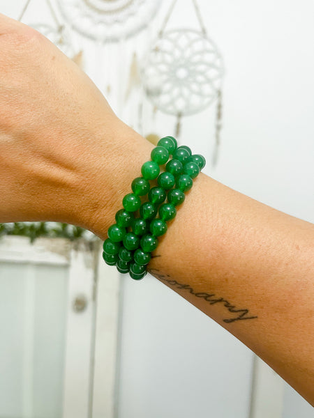 Green Aventurine 8mm Bead Bracelet