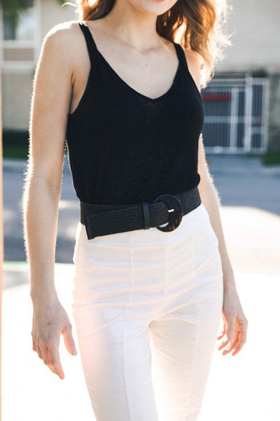 Basketweave Stretch Belt – 3 colors
