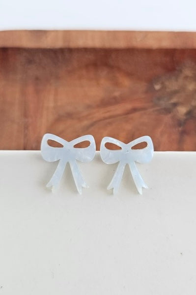 Bow Studs - Light Blue