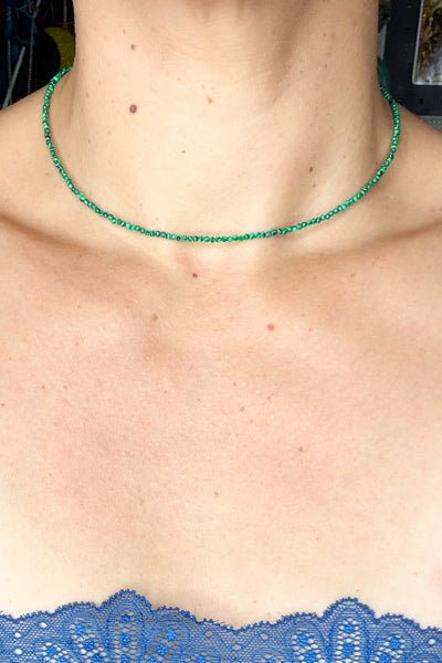 2mm Natural Crystal Choker Necklace 💎
