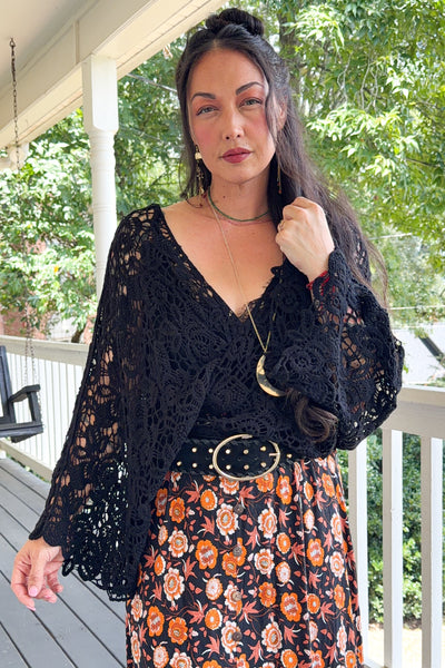 Magnolia Lace Tie Front Cover Up - 5 Colors