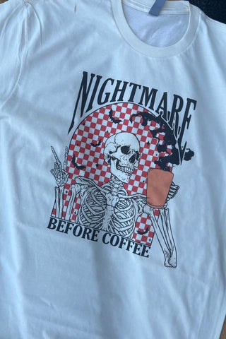 Small SAMPLE Nightmare Cream Tee