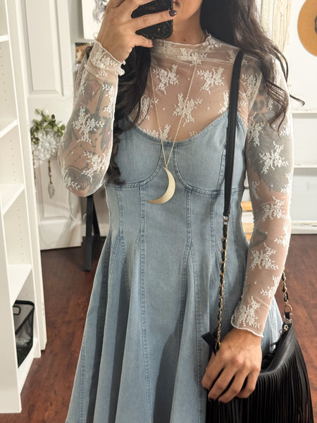 Size Small // Personal Closet SOME Stretchy Denim Mini