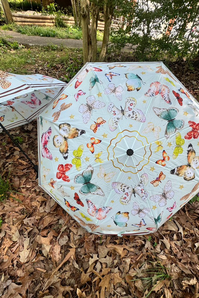 butterfly patio umbrella Whimsical Butterfly Umbrella – The House of Gentry