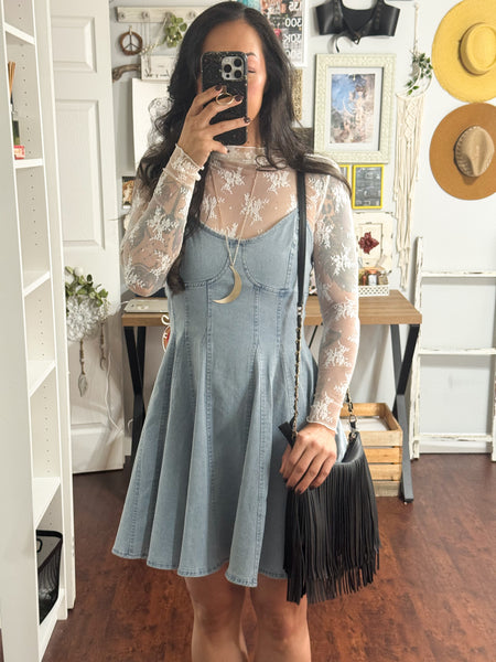 Size Small // Personal Closet SOME Stretchy Denim Mini