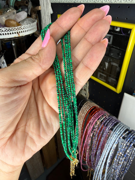 2mm Natural Crystal Choker Necklace 💎