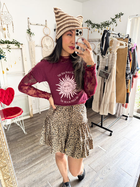 Burgundy WhimsiGothic Tee